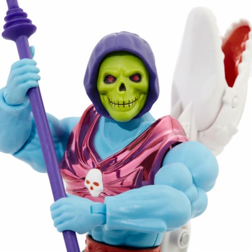 Masters of the Universe® Terror Claws Skeletor Retro 80s Evil Claw-Swinging Figure Set Mattel Perspective: bottom