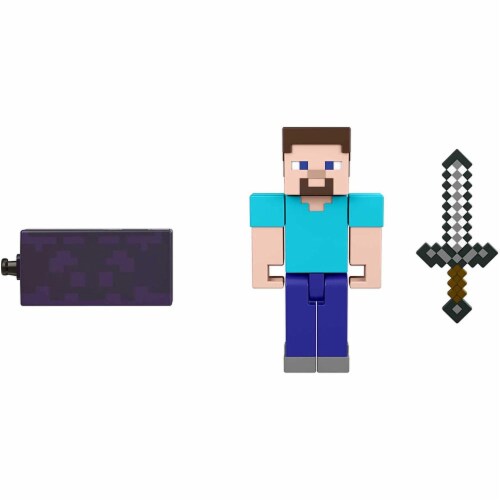 Minecraft Steve Action Figure Perspective: bottom
