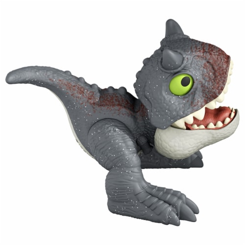 Mattel Jurassic World Uncaged™ Wild Pop Ups Carnotaurus Action Figure Perspective: bottom