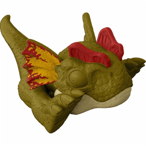 Mattel JURASSIC WORLD UNCAGED™ WILD POP UPS Dilophosaurus Perspective: bottom