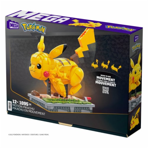 Mega Pokemon Motion Pikachu Toy Perspective: bottom