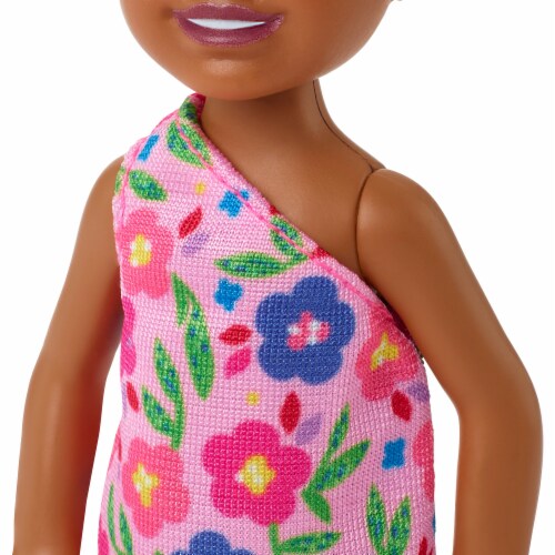 Mattel Barbie® Black Hair Chelsea Floral Doll Perspective: bottom