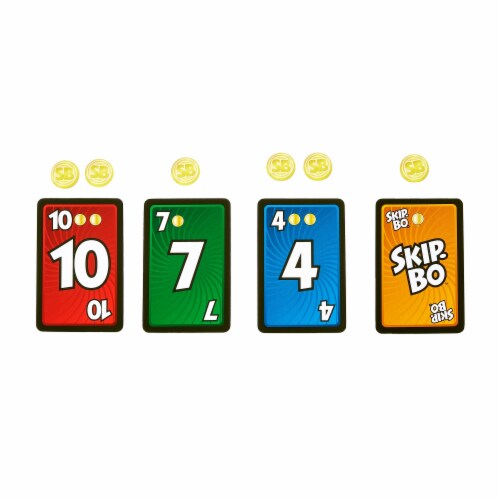 Mattel Skip-Bo Masters Card Game Perspective: bottom