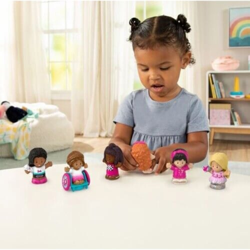 Fisher-Price Barbie Figure 6 Pack Perspective: bottom