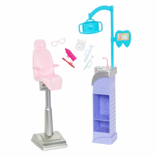 Mattel Barbie® You Can Be Anything™ Blonde Dentist Doll With Child Doll Set Perspective: bottom