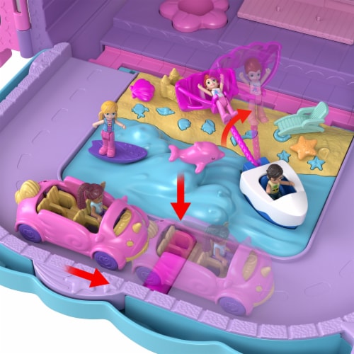 Mattel® Polly Pocket™ Pollyville™ Resort Roll Away Playset Perspective: bottom
