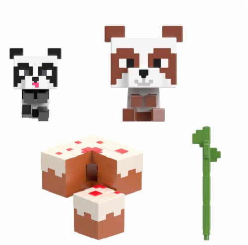 Mattel Minecraft Mob Head Panda Playhouse Mini Figure Perspective: bottom