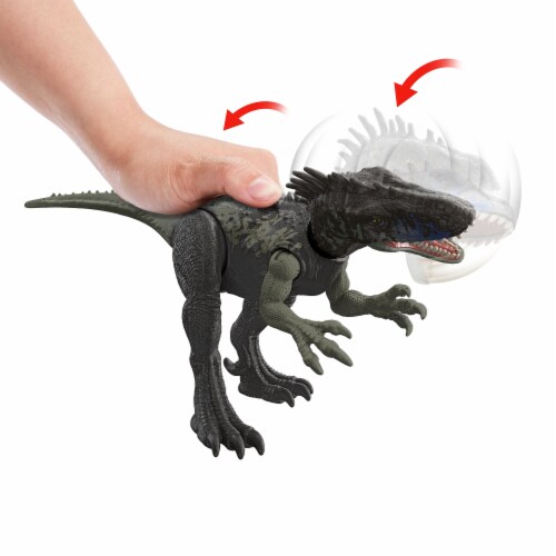 Mattel Jurassic World Wild Roar Dryptosaurus Dinosaur Figure Perspective: bottom