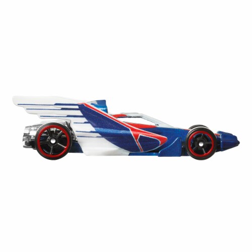 Mattel® Hot Wheels® Captain America Toy Car Perspective: bottom