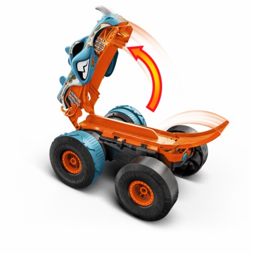 Mattel® Hot Wheels Monster Trucks™ Transforming Rhinomite RC Vehicle Perspective: bottom