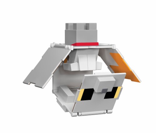 Minecraft Flippin Figs™ Calico Cat British Shorthair Cat Action Figure Perspective: bottom