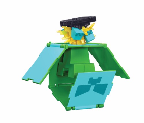 Minecraft Flippin Figs™ Creeper Charged Creeper Action Figure Perspective: bottom
