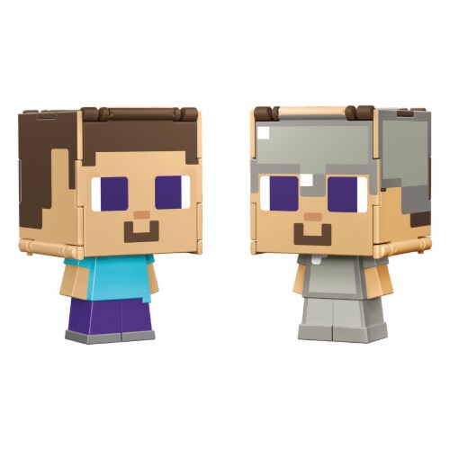 Minecraft Flippin Figs™ Steve in Iron Armor Action Figure Perspective: bottom