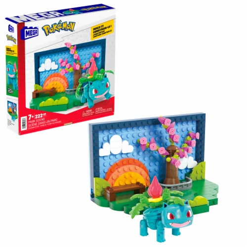 Mega™ Pokemon™ Park Scene Building Set Perspective: bottom