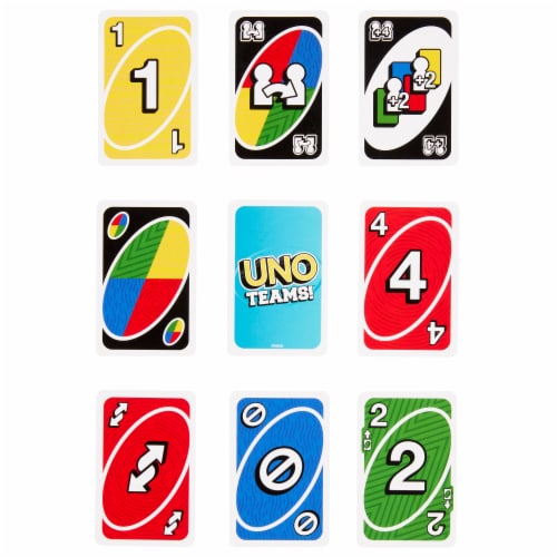 Mattel UNO Teams!™ Card Game Perspective: bottom