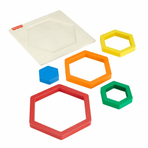 Fisher Price® Wooden Mini Rainbow Puzzle Perspective: bottom