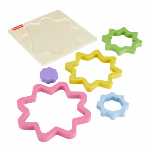 Fisher Price® Wooden Mini Rainbow Puzzle Perspective: bottom
