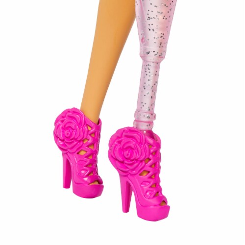 Mattel® Barbie® Deluxe Style™ Doll #2 With Black Hair and Glittery Prosthetic Leg Perspective: bottom