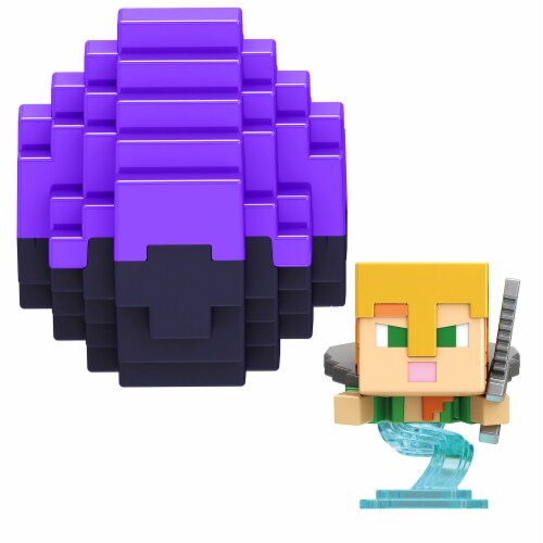 Mattel Minecraft Mini Mode Spawn Egg with Surprise Mini Figure - Wayward Alex Perspective: bottom