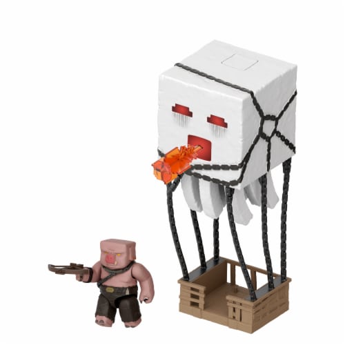 Mattel Minecraft Blast Attack Ghast Figure Set Perspective: bottom