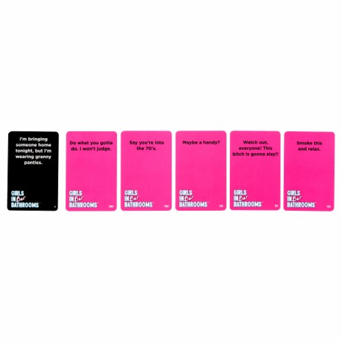 Mattel® Girls In Bar Bathrooms™ Adult Party Game Perspective: bottom