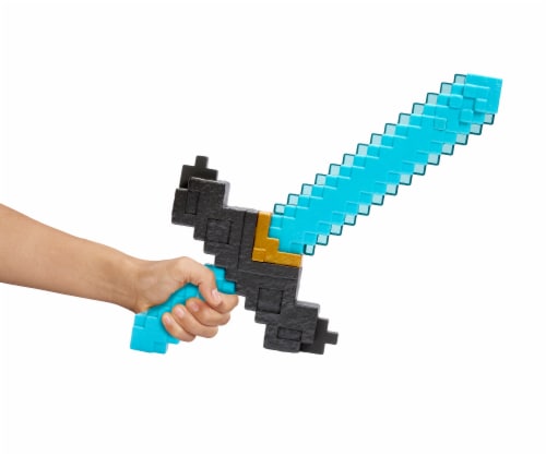 ​Mattel Minecraft Sword and Pickaxe 2-in-1 Toy Perspective: bottom
