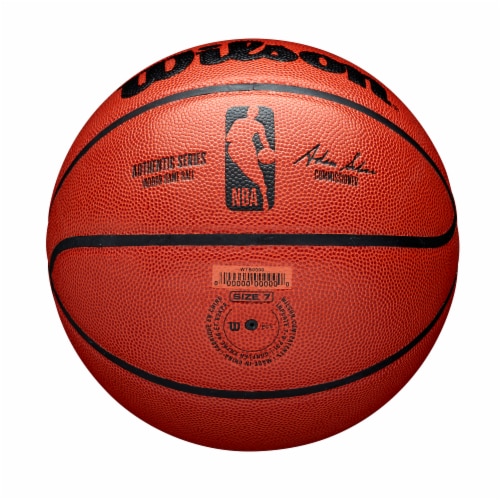 Wilson Sporting Goods NBA Authentic Indoor Basketball - Orange/Black Perspective: bottom