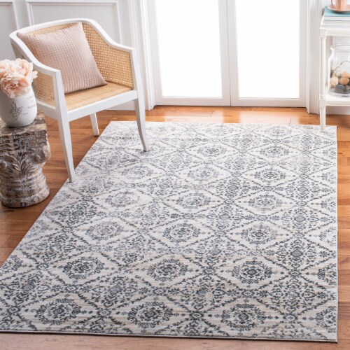 Safavieh Martha Stewart Isabella Square Rug - Cream/Gray Perspective: bottom