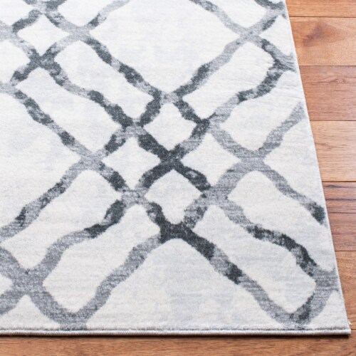 Martha Stewart Isabella Area Rug - Gray / Ivory Perspective: bottom