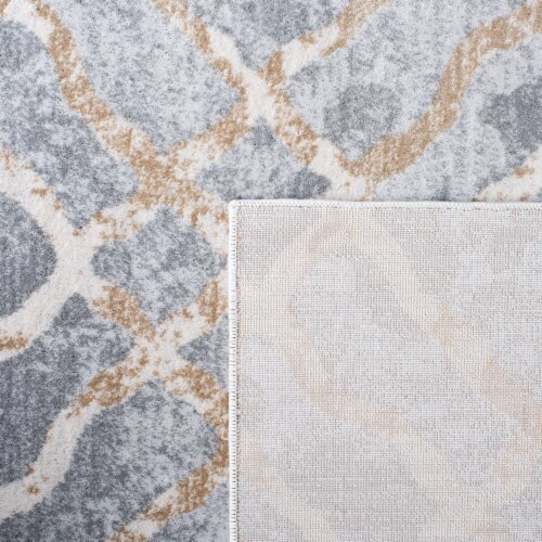 Martha Stewart Isabella Rug - Silver/Ivory Perspective: bottom