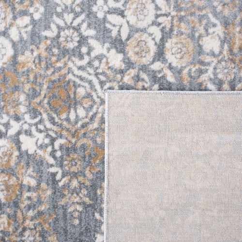 Martha Stewart Isabella Rug - Silver/Ivory Perspective: bottom