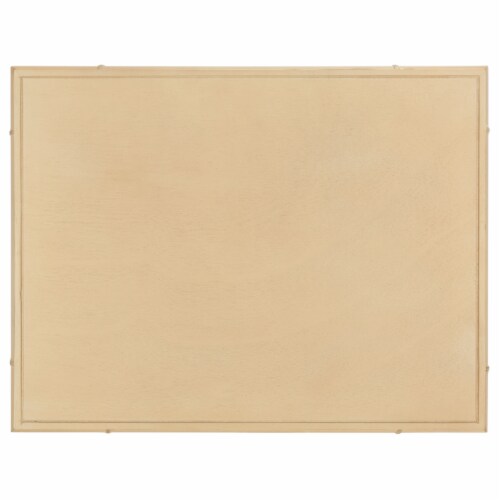 SAFAVIEH Ahab 2-Drawer 1 Shelf Accent Table Light Blonde / Gold Perspective: bottom