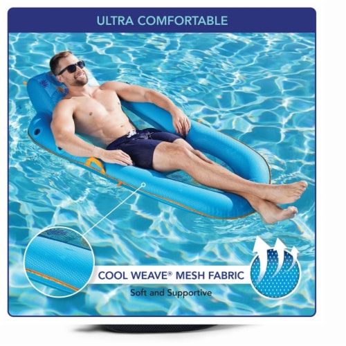 Ultimate Sunshade Recliner Pool Lounge Teal Pineapple 1 unit Harris Teeter