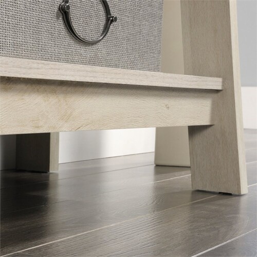 Home Square 5 Shelf Wood Bookcase Set in Chalked Chestnut (Set of 2) Perspective: bottom
