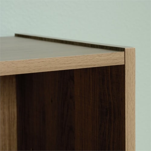 Home Square 2 Piece Modern Engineered Wood Bookcase Set in Summer Oak Perspective: bottom