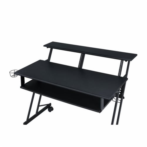 Bowery Hill Music Recording Studio Desk in Black 1 Pay Less