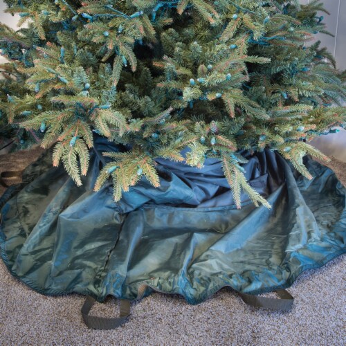 Northlight Large Adjustable Upright Christmas Tree Protective Storage Bag W/ 2 Way Rolling - Perspective: bottom