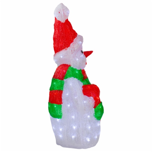 Northlight 25  Lighted Commercial Grade Acrylic Christmas Snowman Display Decoration Perspective: bottom