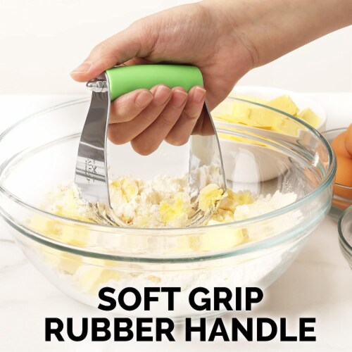 Zulay Kitchen Dough Blender and Pastry Cutter - Light Green Perspective: bottom