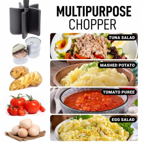 Zulay Kitchen 2 Pack Ground Beef Chopper Tool Hamburger Smasher Tool Perspective: bottom