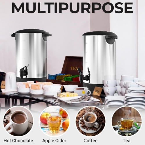 Zulay Kitchen Commercial Coffee Maker Stainless Steel 40 Cup Coffee Urn 1 Kroger