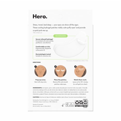 Hero Cosmetics Mighty Patch for Tired Eyes Eye Patches Perspective: bottom