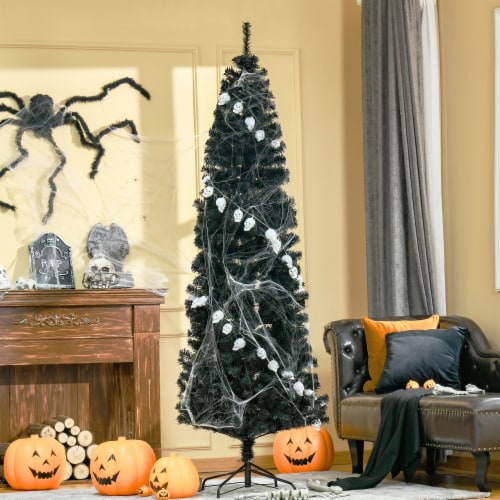 Artificial Christmas Tree 7' Indoor Realistic Holiday Decoration, 818 Tips Perspective: bottom
