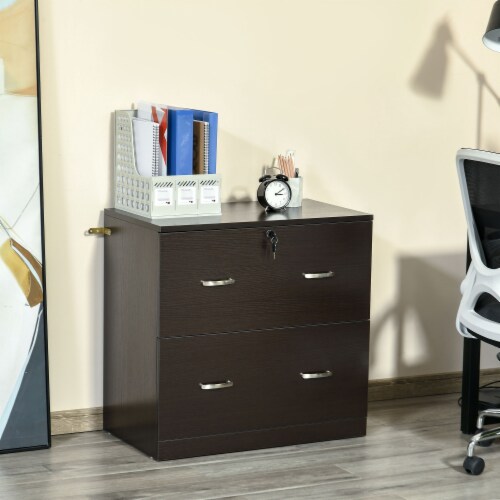 Espresso cheap file cabinet
