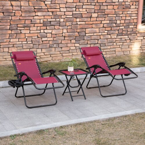 Zero gravity lounger with side table 2025