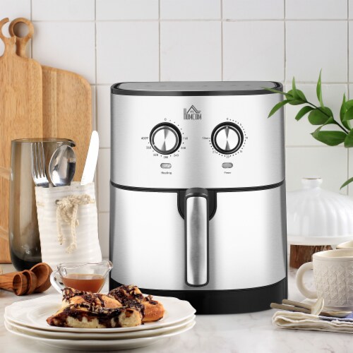 Air Fryer 1700W 6.9 Quart w/ 360° Air Circulation Timer and Nonstick Basket Perspective: bottom