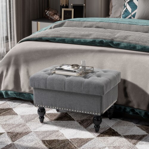 Tufted clearance cube ottoman