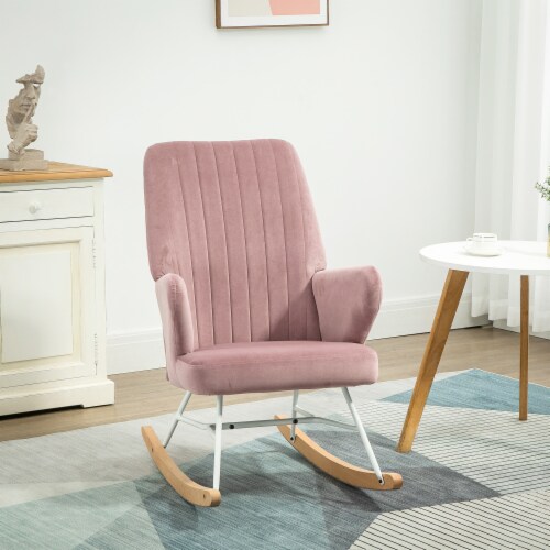 Accent Rocking Chair Uphostered Nursery Glider Rocker for Living