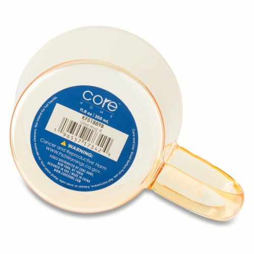Core Home™ Glass Mug Peach Perspective: bottom