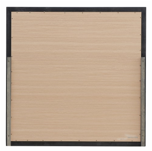 Lorana 38 In. X 38 In. Modern Square Framed Dresser Mirror Perspective: bottom